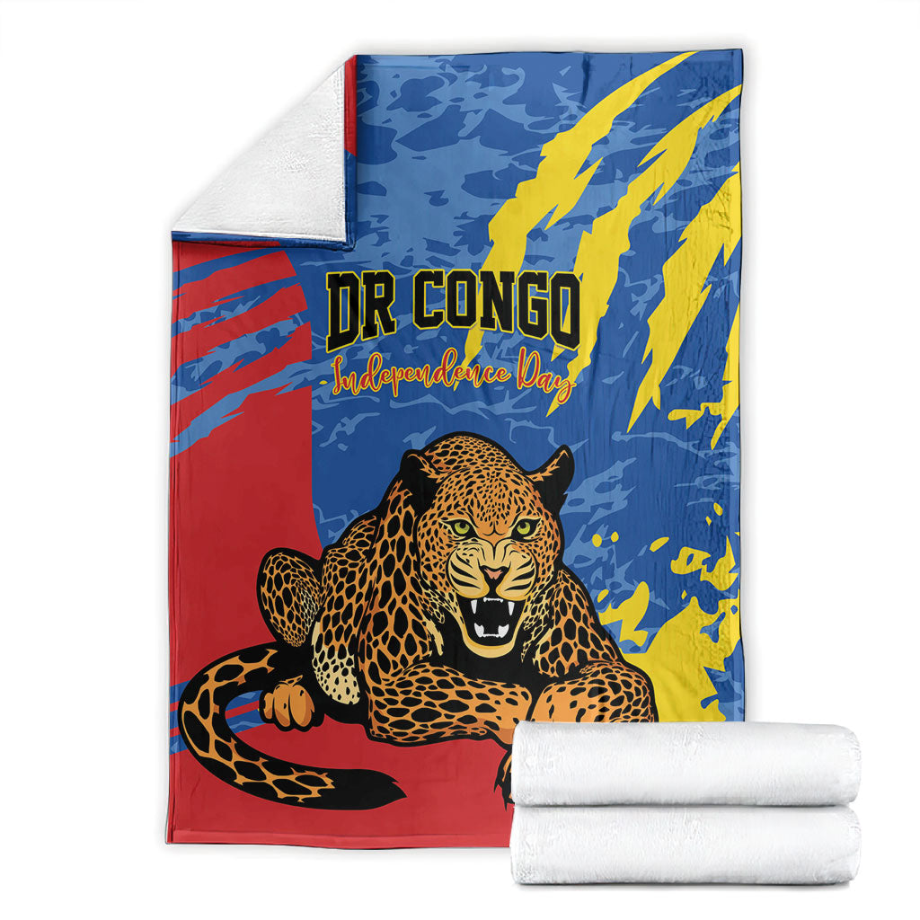 DR Congo Independence Day Blanket Congo-Kinshasa Leopard