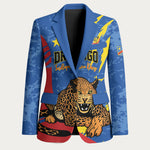 Personalized DR Congo Independence Day Blazer Congo-Kinshasa Leopard