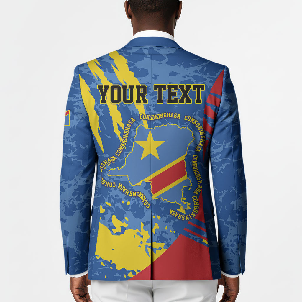 Personalized DR Congo Independence Day Blazer Congo-Kinshasa Leopard