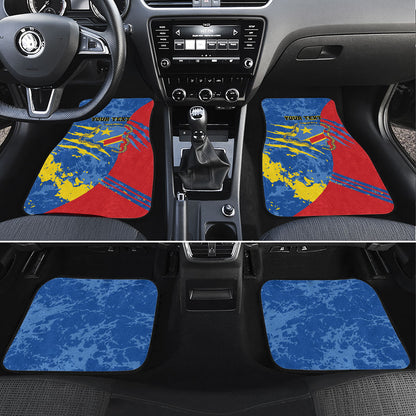 Personalized DR Congo Independence Day Car Mats Congo-Kinshasa Leopard