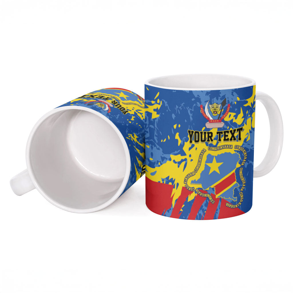 Personalized DR Congo Independence Day Ceramic Mug Congo-Kinshasa Leopard