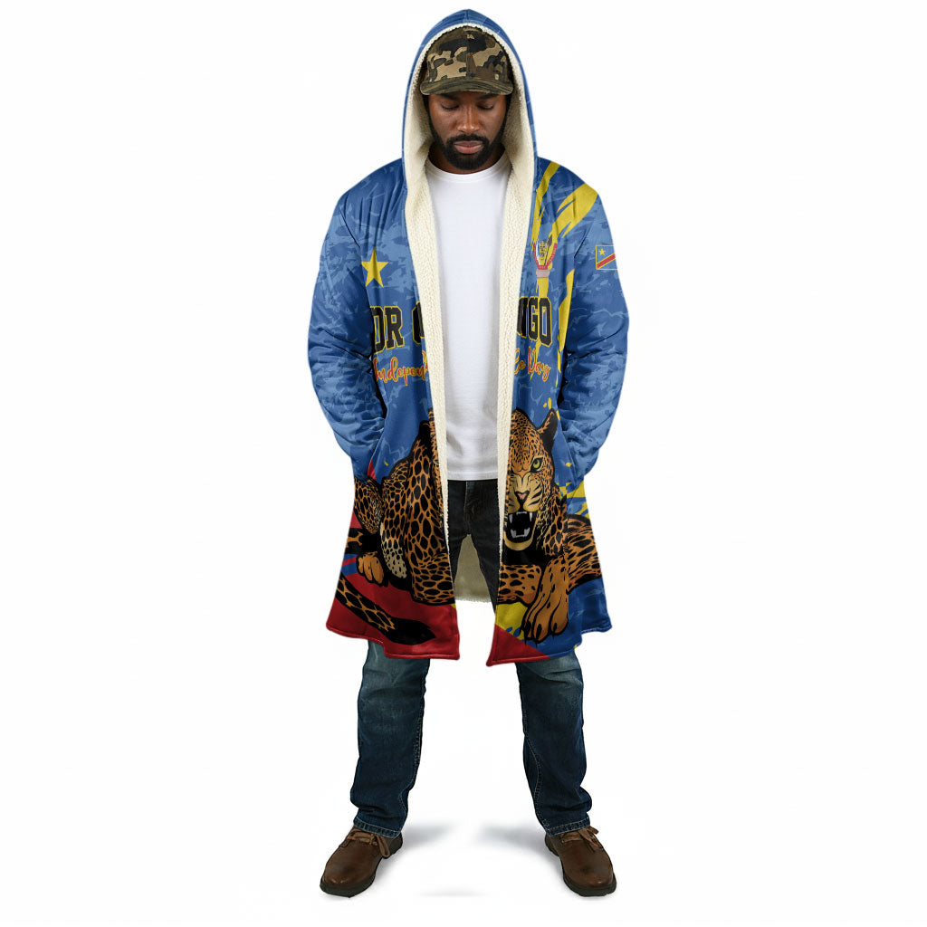 Personalized DR Congo Independence Day Cloak Congo-Kinshasa Leopard