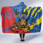 DR Congo Independence Day Hooded Blanket Congo-Kinshasa Leopard