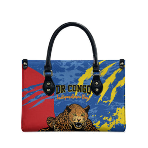DR Congo Independence Day Leather Bag Congo-Kinshasa Leopard