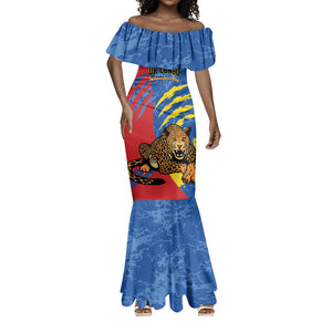 Personalized DR Congo Independence Day Mermaid Dress Congo-Kinshasa Leopard