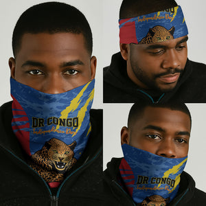 DR Congo Independence Day Neck Gaiter Congo-Kinshasa Leopard