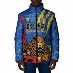 Personalized DR Congo Independence Day Padded Jacket Congo-Kinshasa Leopard