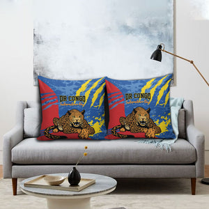 DR Congo Independence Day Pillow Cover Congo-Kinshasa Leopard