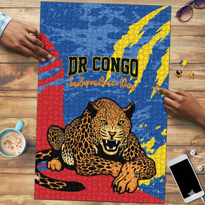 DR Congo Independence Day Puzzle Congo-Kinshasa Leopard
