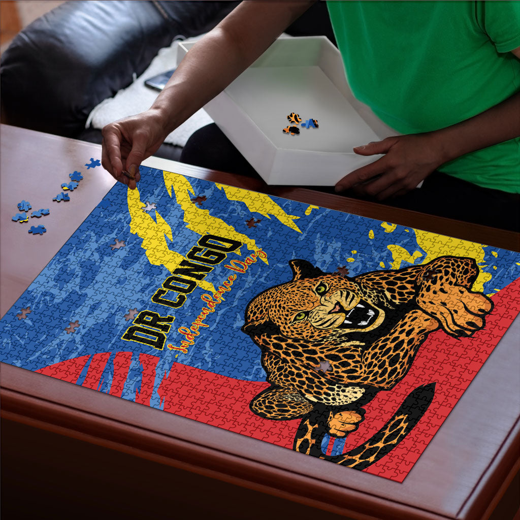 DR Congo Independence Day Puzzle Congo-Kinshasa Leopard