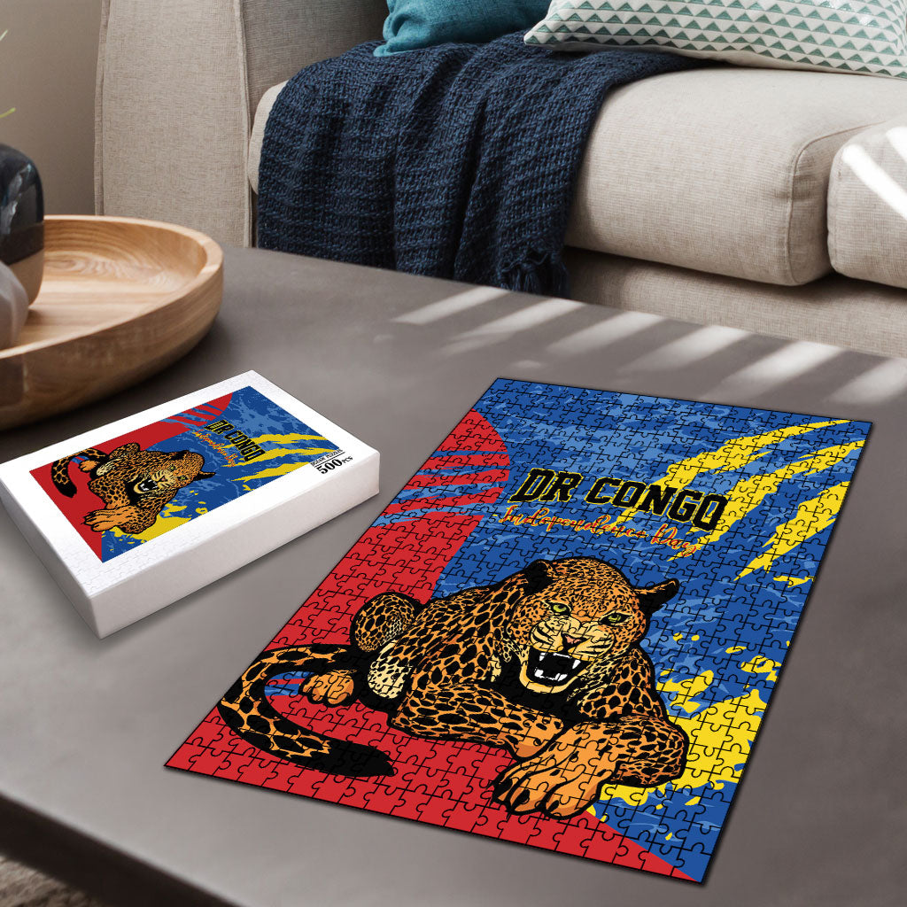 DR Congo Independence Day Puzzle Congo-Kinshasa Leopard