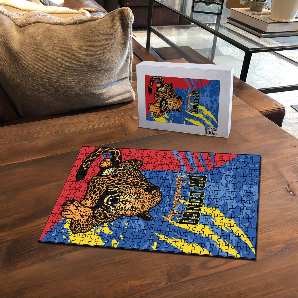 DR Congo Independence Day Puzzle Congo-Kinshasa Leopard