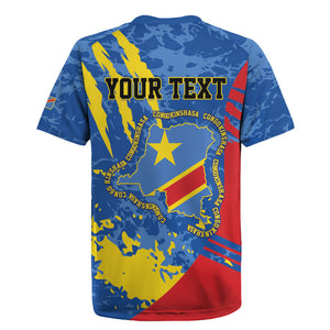 Personalized DR Congo Independence Day Rugby Jersey Congo-Kinshasa Leopard