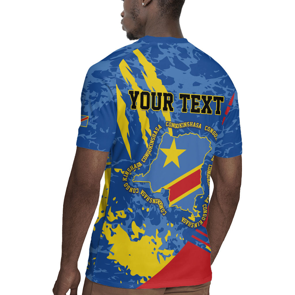 Personalized DR Congo Independence Day Rugby Jersey Congo-Kinshasa Leopard