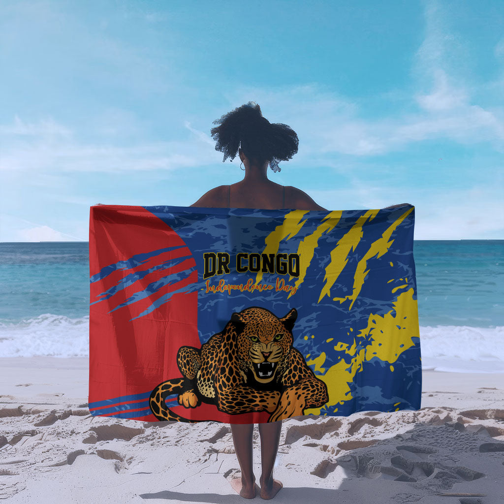 DR Congo Independence Day Sarong Congo-Kinshasa Leopard