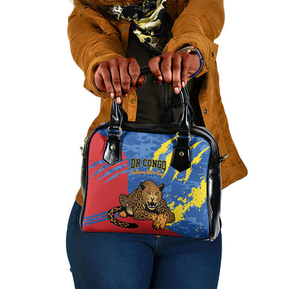 DR Congo Independence Day Shoulder Handbag Congo-Kinshasa Leopard