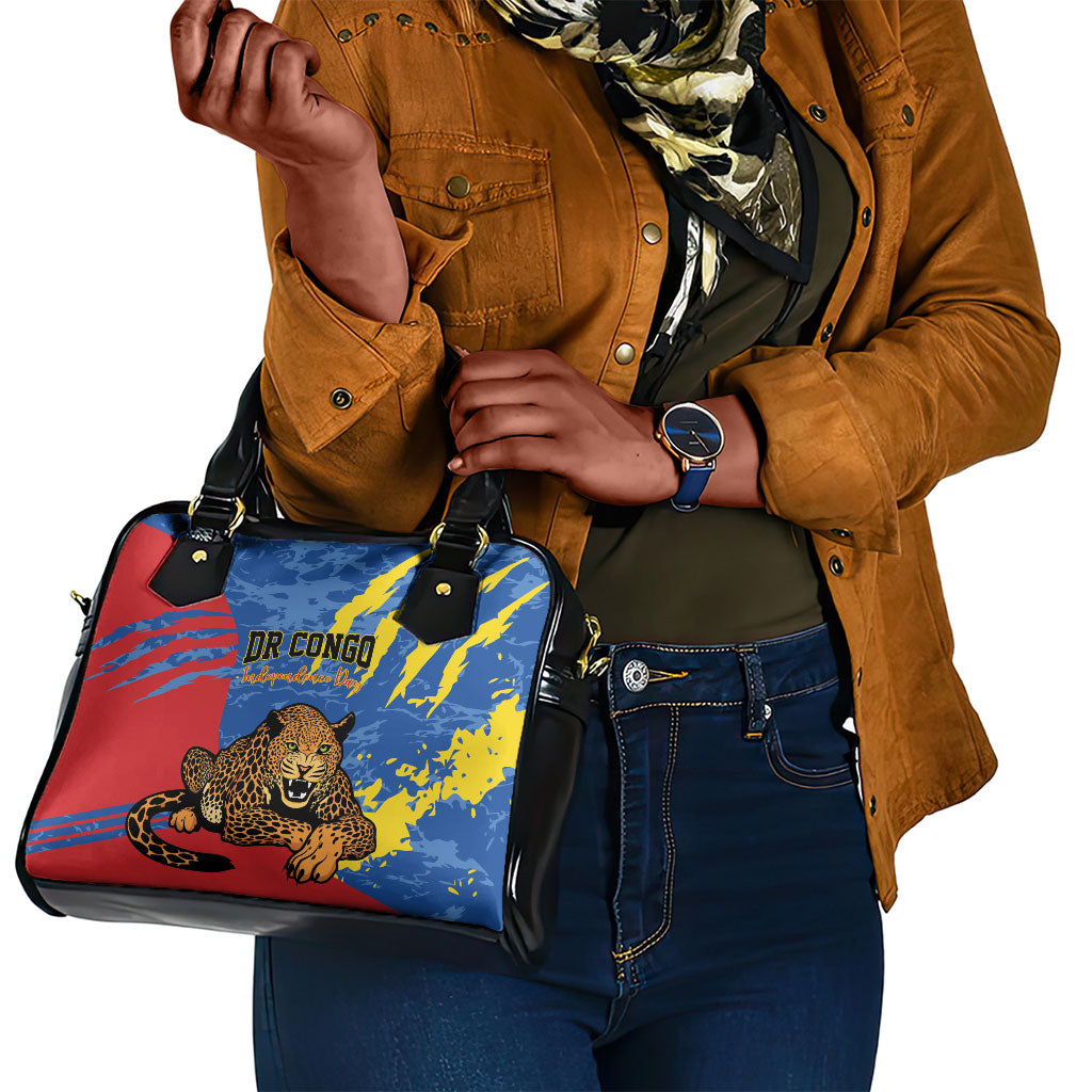 DR Congo Independence Day Shoulder Handbag Congo-Kinshasa Leopard