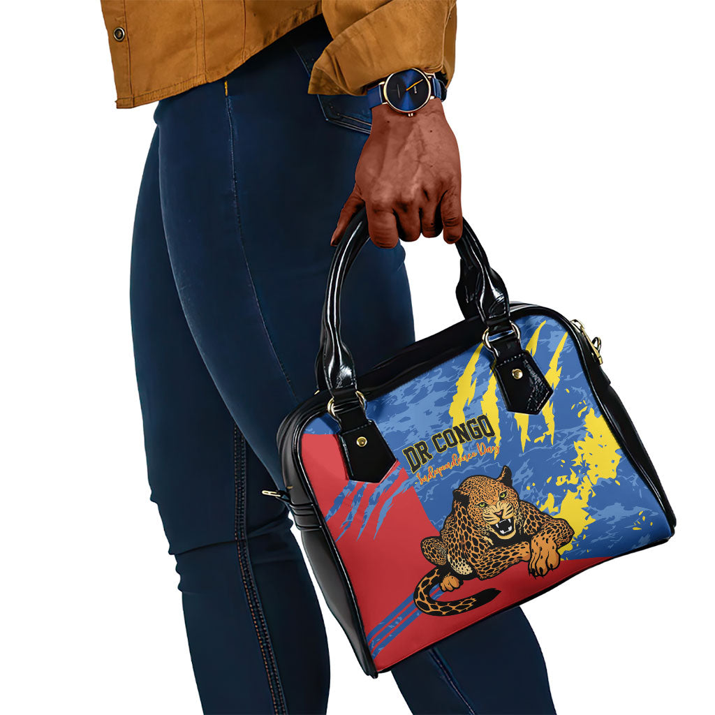 DR Congo Independence Day Shoulder Handbag Congo-Kinshasa Leopard
