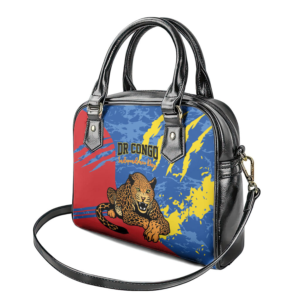 DR Congo Independence Day Shoulder Handbag Congo-Kinshasa Leopard