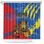 DR Congo Independence Day Shower Curtain Congo-Kinshasa Leopard