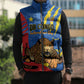 Personalized DR Congo Independence Day Sleeveless Puffer Jacket Congo-Kinshasa Leopard