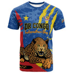 Personalized DR Congo Independence Day T shirt Congo-Kinshasa Leopard
