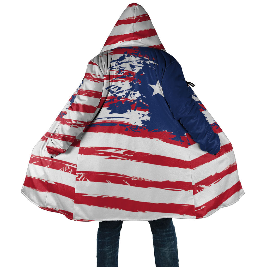 Liberia Flag Cloak Grunge Stylized