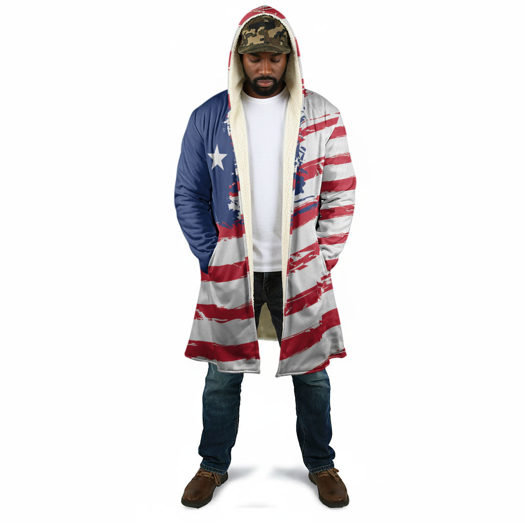 Liberia Flag Cloak Grunge Stylized
