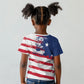 Liberia Flag Kid T shirt Grunge Stylized