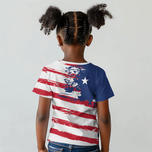 Liberia Flag Kid T shirt Grunge Stylized