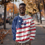 Liberia Flag Sweatshirt Grunge Stylized