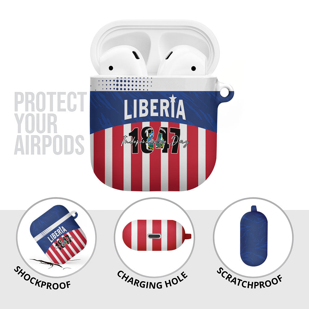 Liberia 1847 AirPods Case Happy Independence Day
