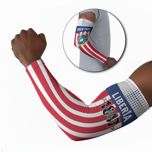 Personalized Liberia 1847 Arm Sleeves Happy Independence Day
