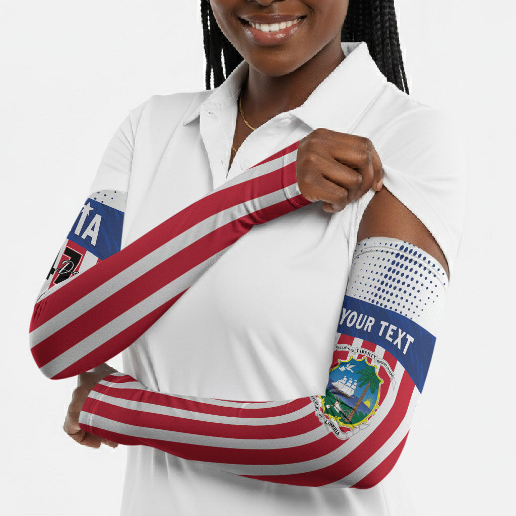 Personalized Liberia 1847 Arm Sleeves Happy Independence Day