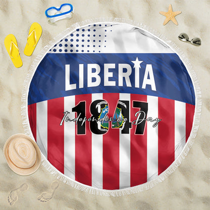 Liberia 1847 Beach Blanket Happy Independence Day