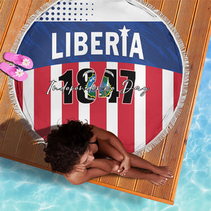 Liberia 1847 Beach Blanket Happy Independence Day