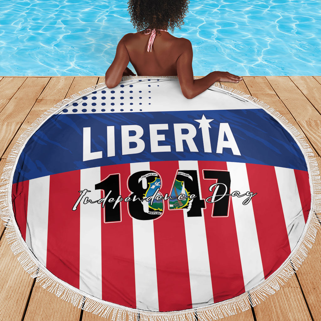 Liberia 1847 Beach Blanket Happy Independence Day