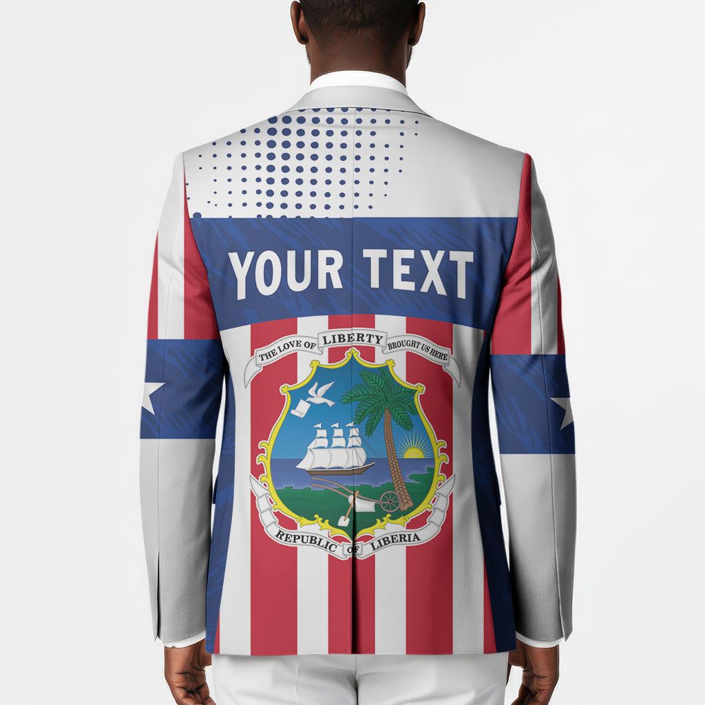 Personalized Liberia 1847 Blazer Happy Independence Day