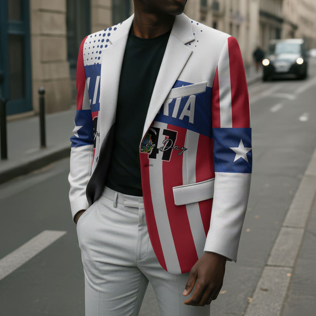 Personalized Liberia 1847 Blazer Happy Independence Day