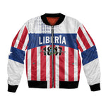 Personalized Liberia 1847 Bomber Jacket Happy Independence Day