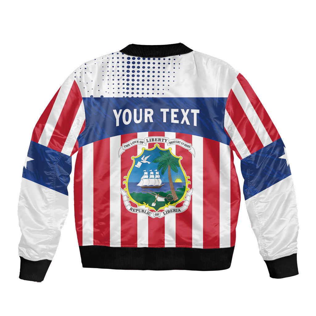 Personalized Liberia 1847 Bomber Jacket Happy Independence Day
