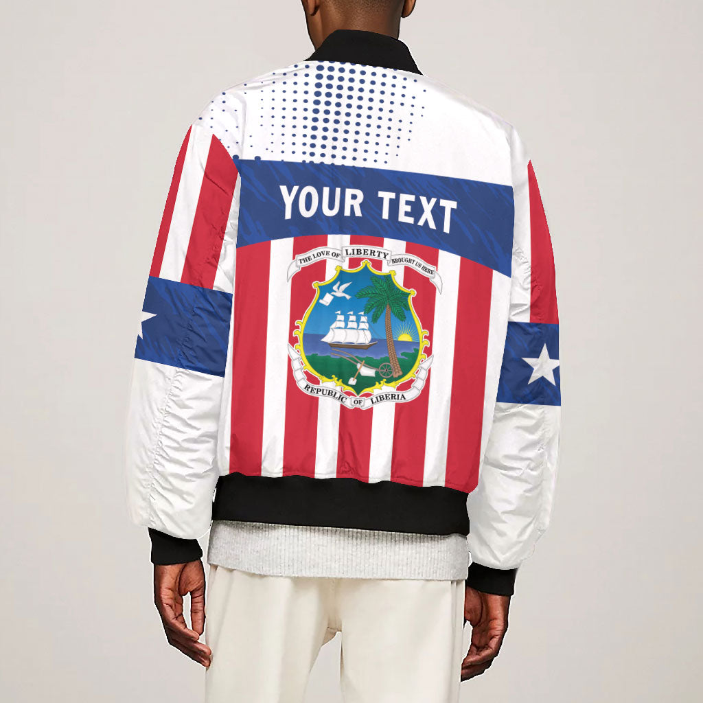 Personalized Liberia 1847 Bomber Jacket Happy Independence Day