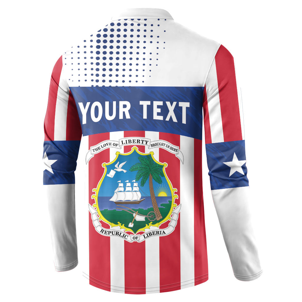 Personalized Liberia 1847 Button Sweatshirt Happy Independence Day