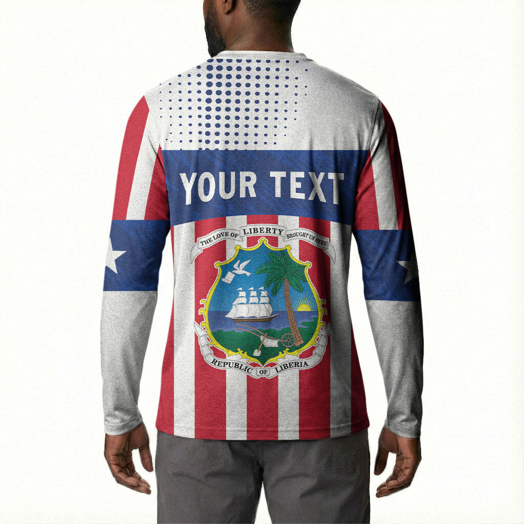 Personalized Liberia 1847 Button Sweatshirt Happy Independence Day