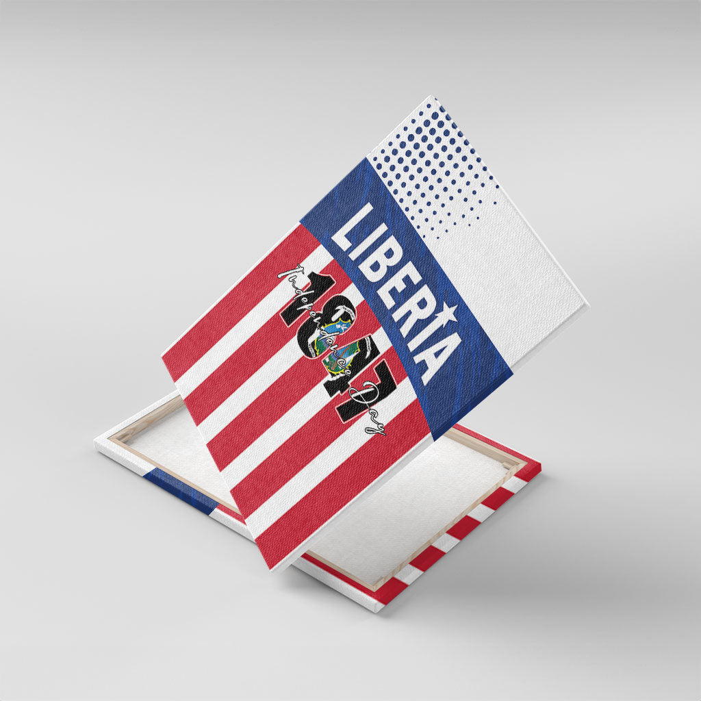 Liberia 1847 Canvas Wall Art Happy Independence Day