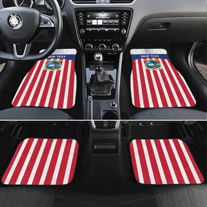 Personalized Liberia 1847 Car Mats Happy Independence Day