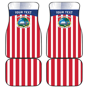 Personalized Liberia 1847 Car Mats Happy Independence Day
