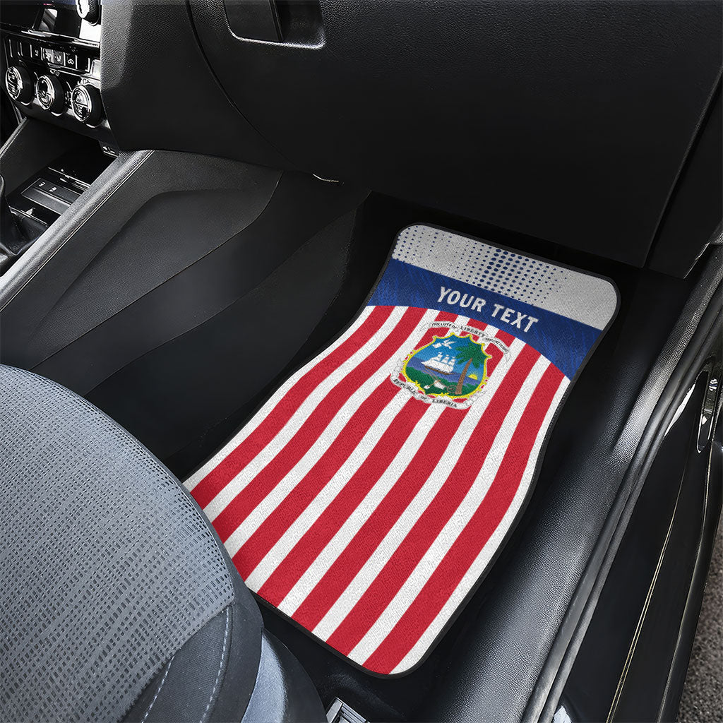 Personalized Liberia 1847 Car Mats Happy Independence Day