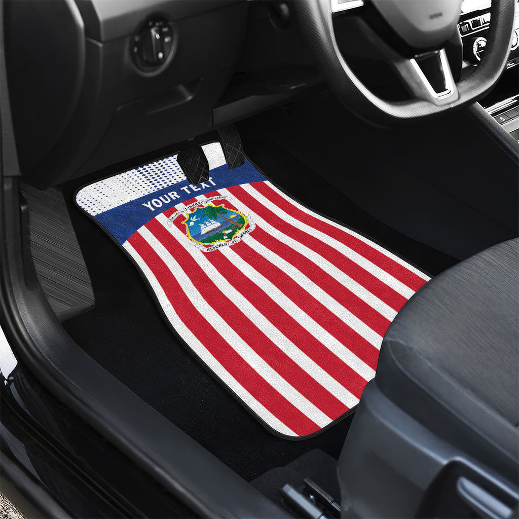 Personalized Liberia 1847 Car Mats Happy Independence Day