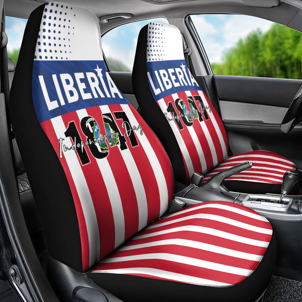Liberia 1847 Car Seat Cover Happy Independence Day